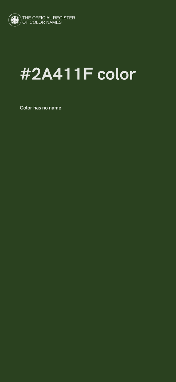 #2A411F color image