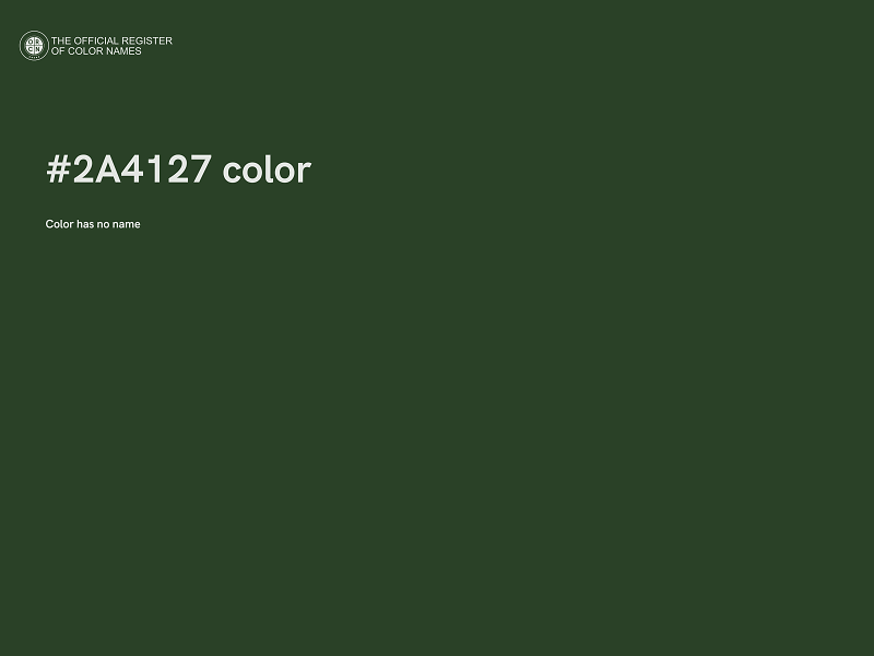#2A4127 color image