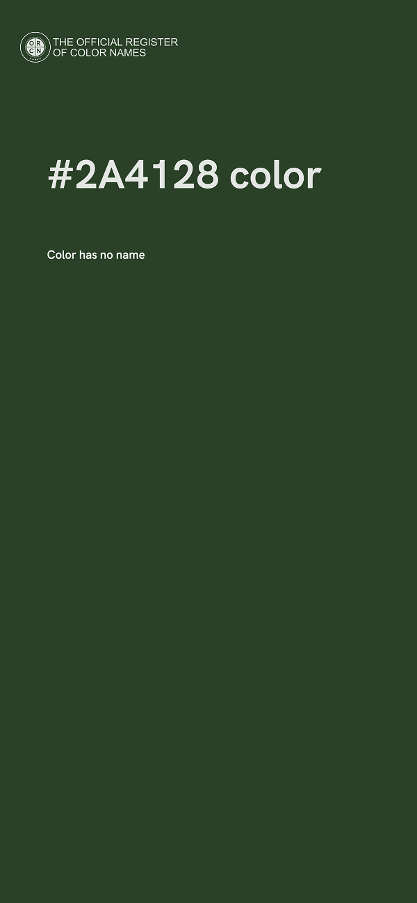 #2A4128 color image