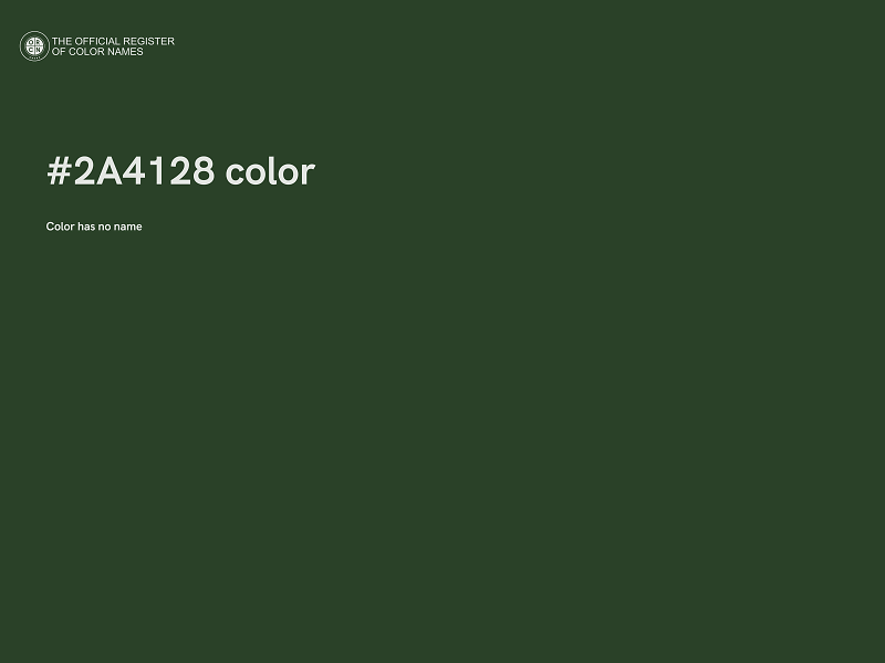 #2A4128 color image