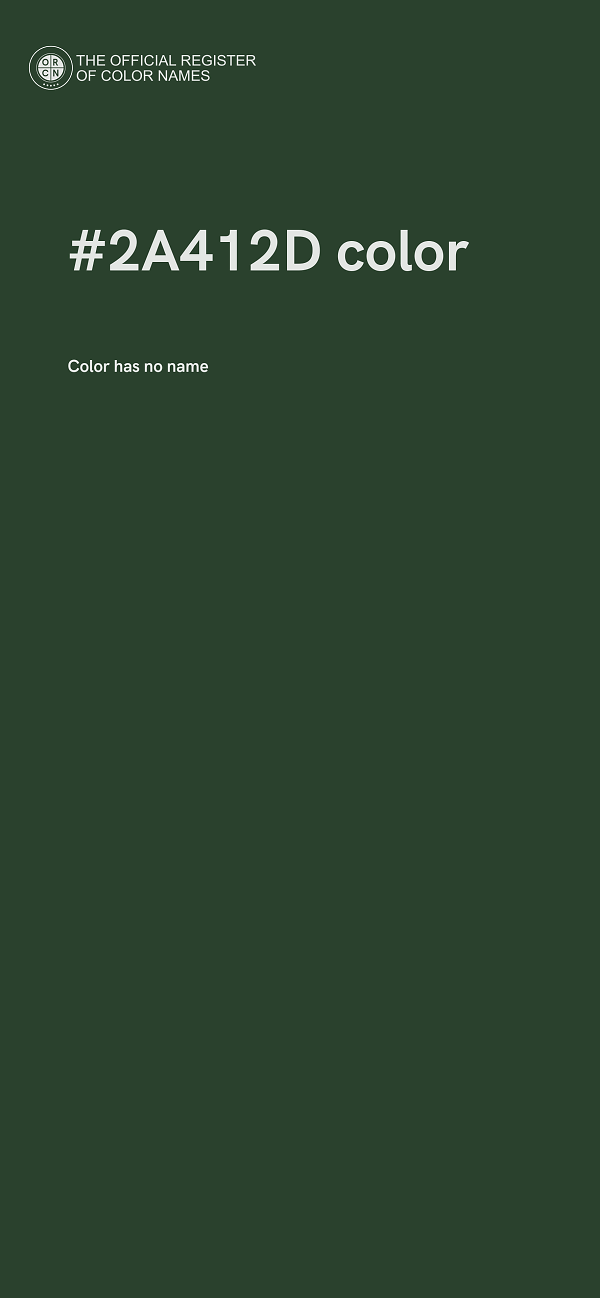 #2A412D color image
