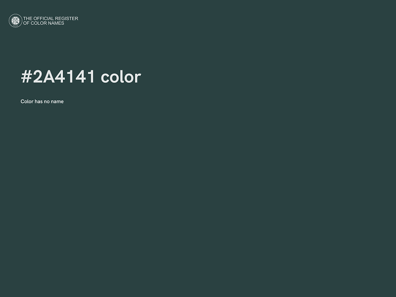 #2A4141 color image