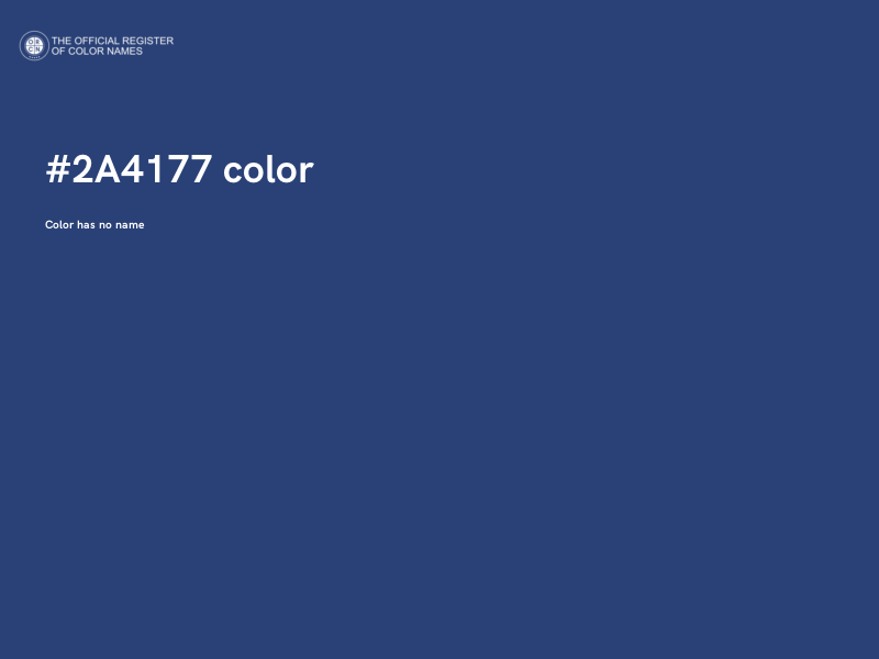 #2A4177 color image