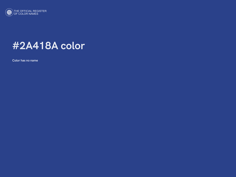 #2A418A color image