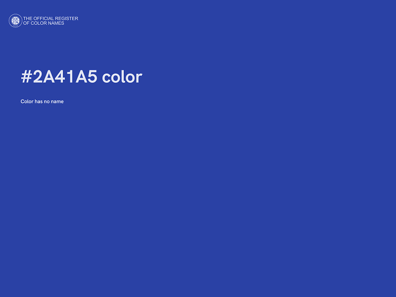 #2A41A5 color image