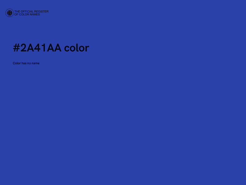 #2A41AA color image