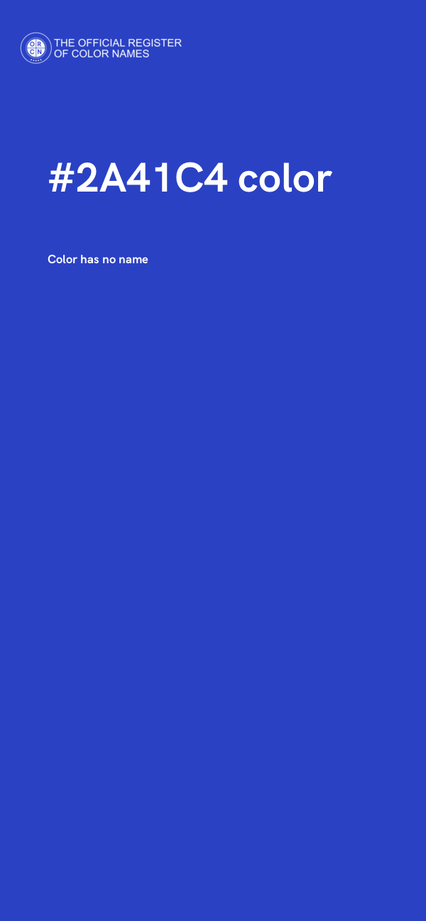 #2A41C4 color image