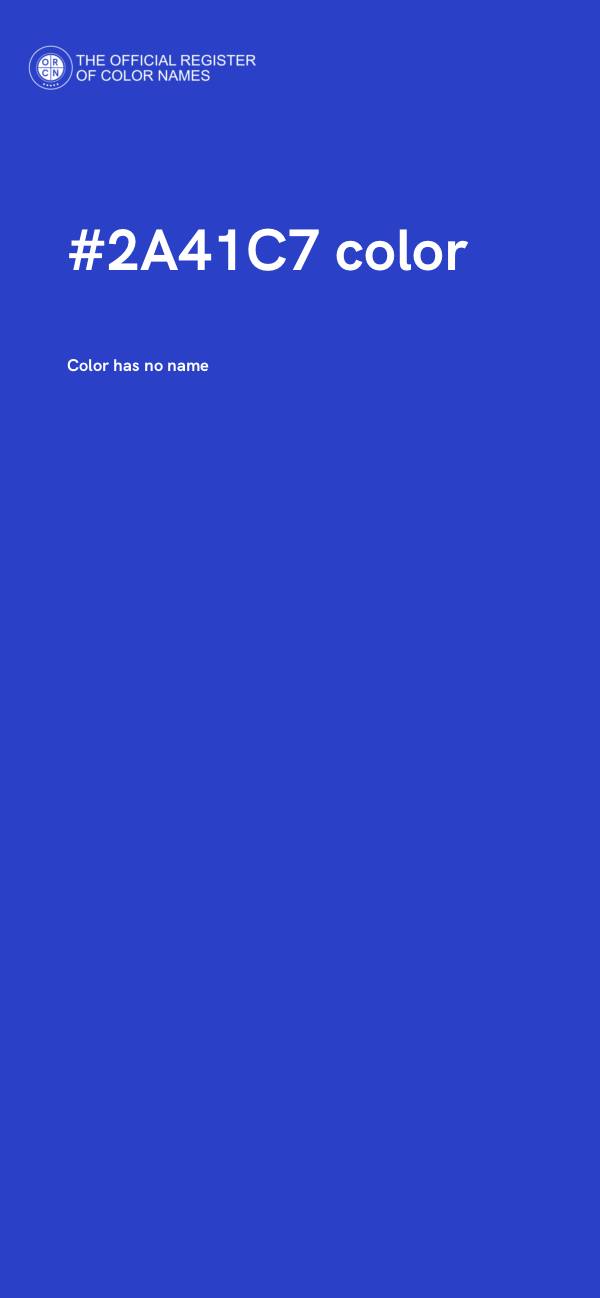 #2A41C7 color image