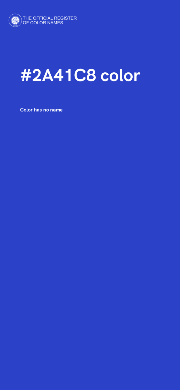 #2A41C8 color image