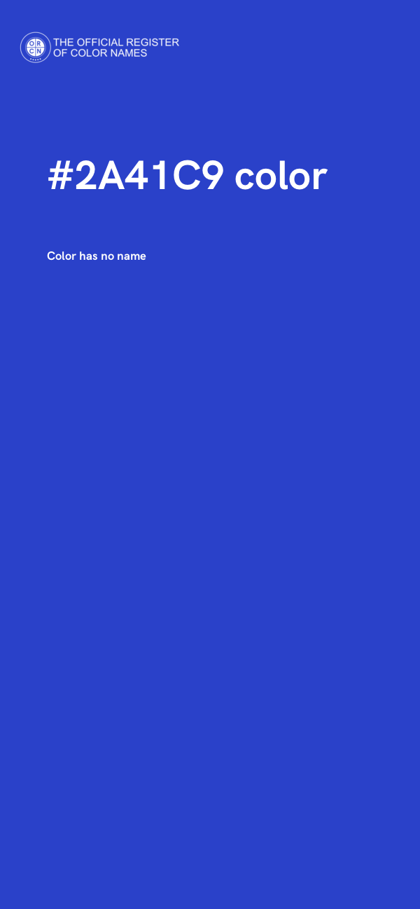 #2A41C9 color image