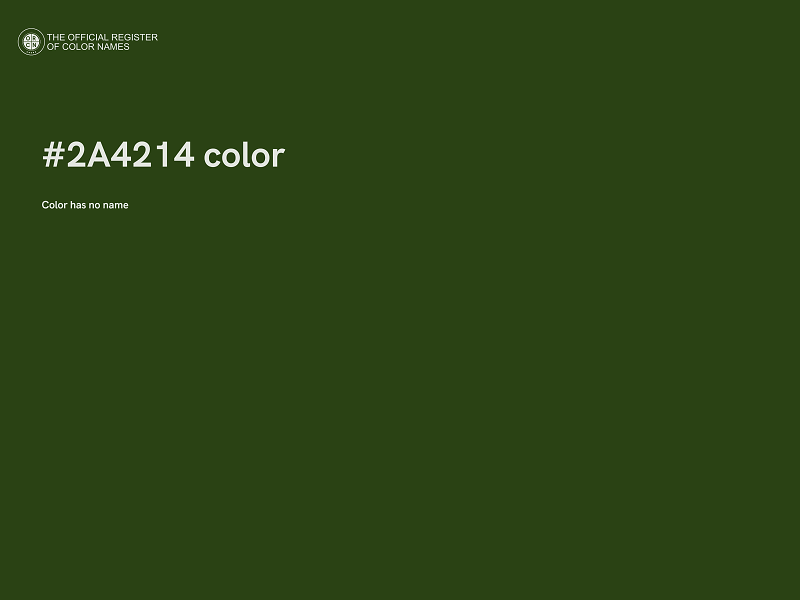 #2A4214 color image