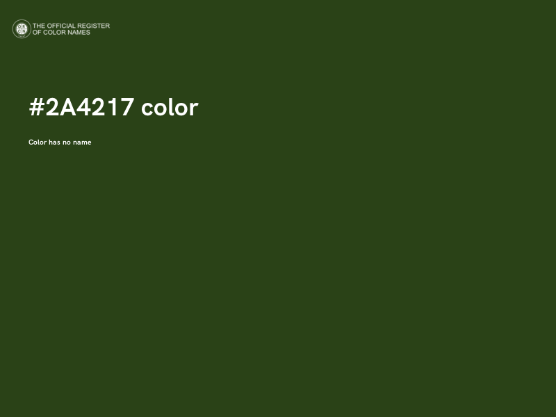 #2A4217 color image