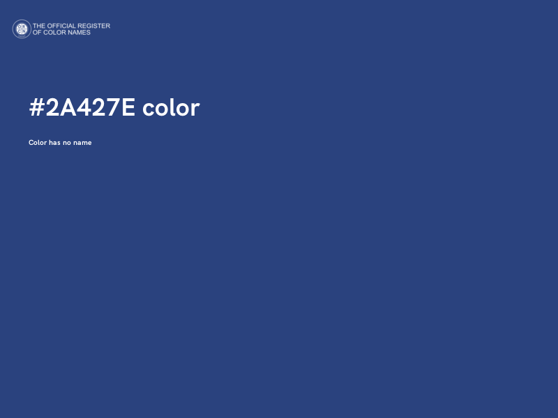 #2A427E color image