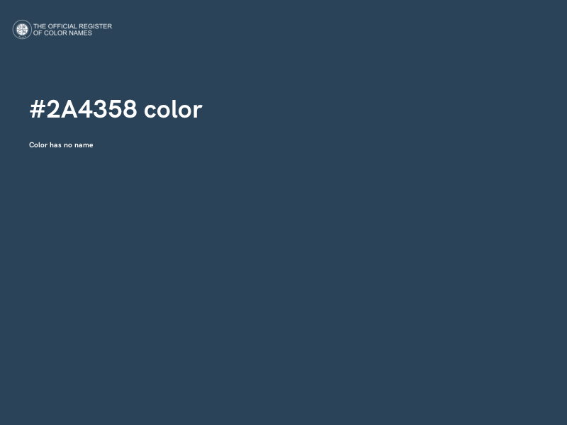 #2A4358 color image