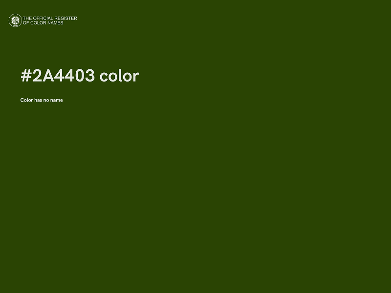 #2A4403 color image