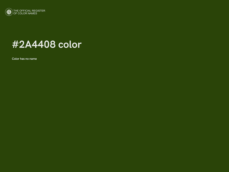 #2A4408 color image