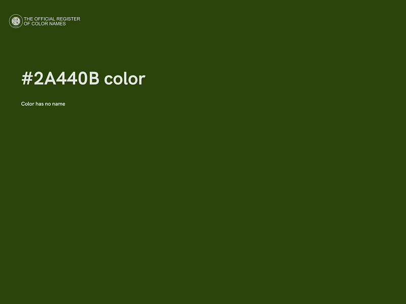 #2A440B color image