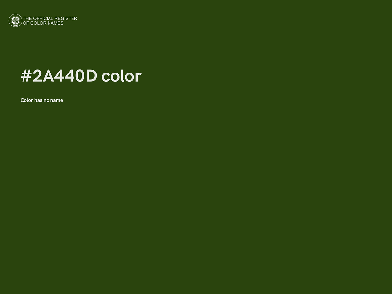 #2A440D color image