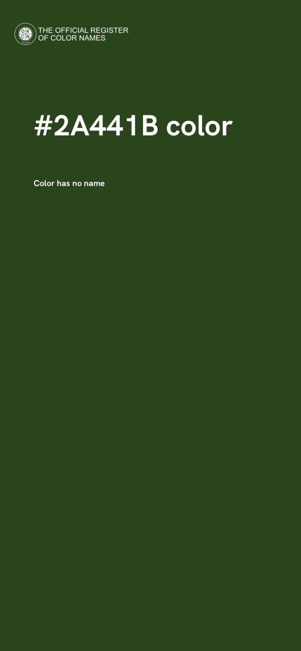 #2A441B color image