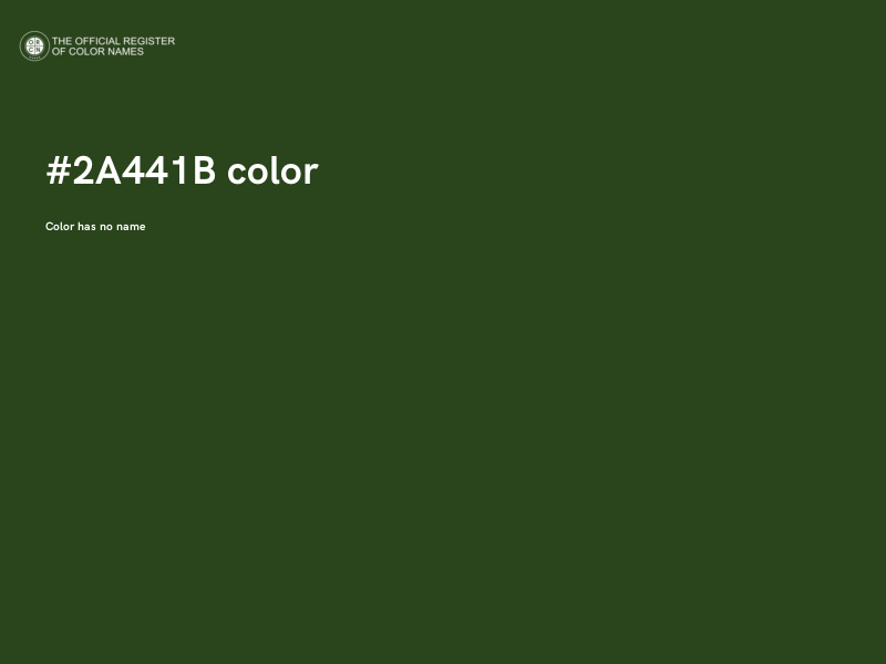 #2A441B color image