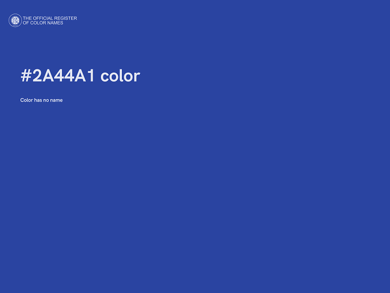 #2A44A1 color image