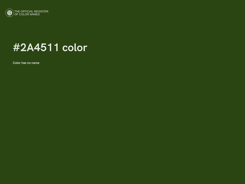 #2A4511 color image