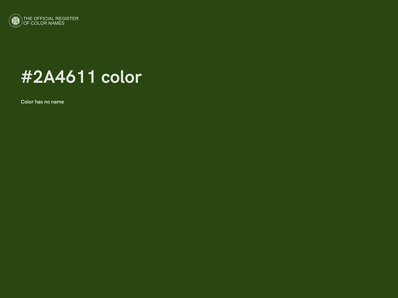 #2A4611 color image