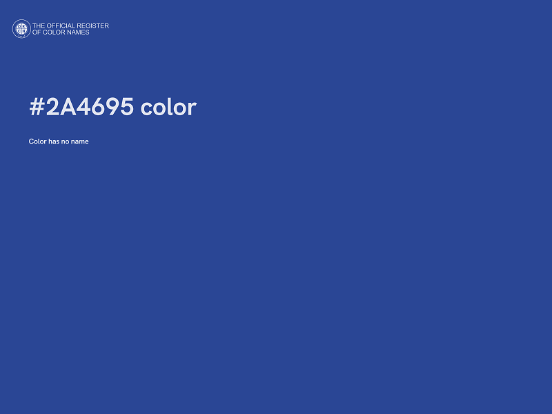 #2A4695 color image