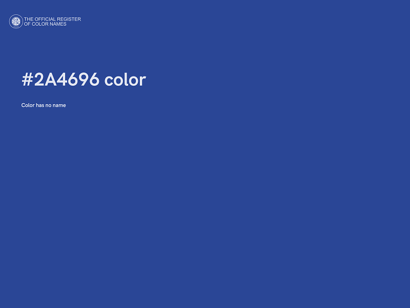 #2A4696 color image