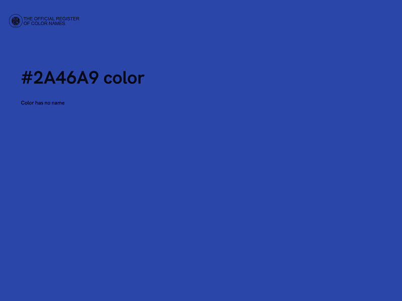 #2A46A9 color image