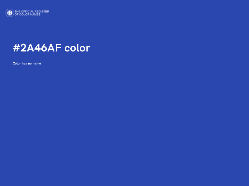 #2A46AF color image