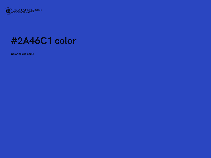 #2A46C1 color image