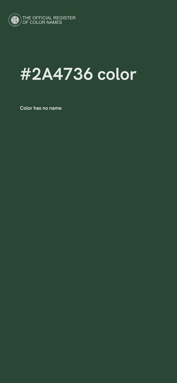 #2A4736 color image