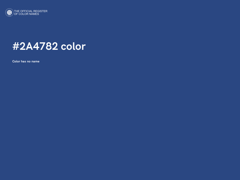 #2A4782 color image