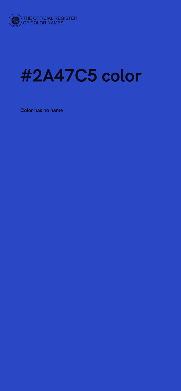 #2A47C5 color image