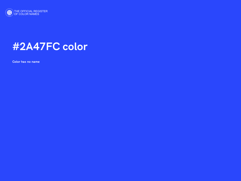 #2A47FC color image