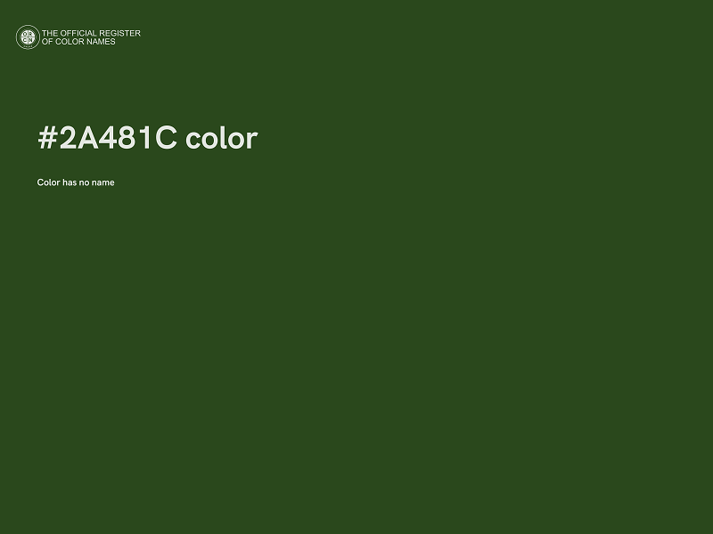#2A481C color image