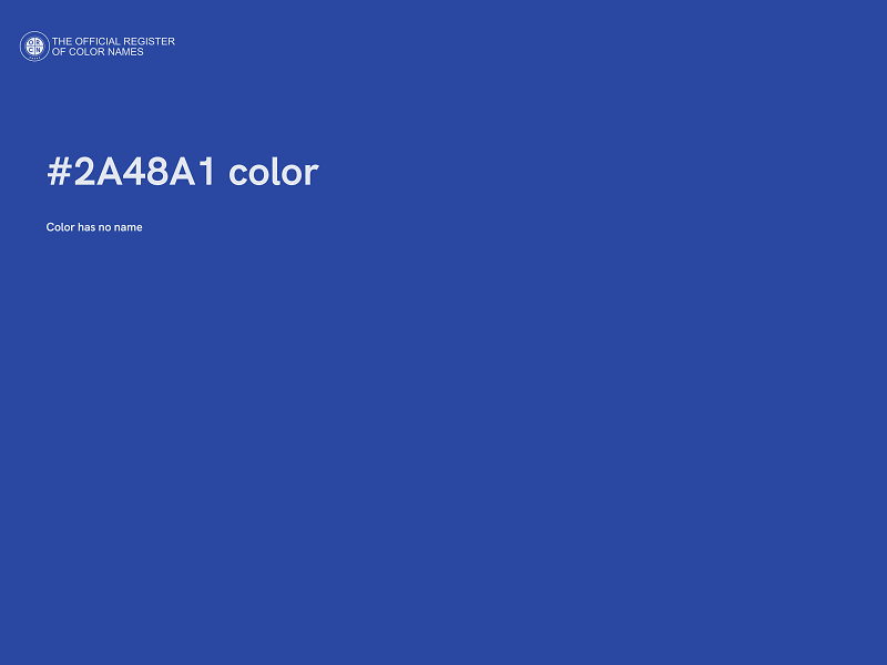 #2A48A1 color image