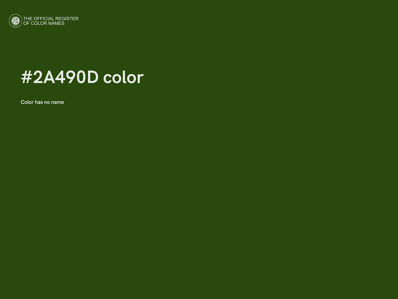 #2A490D color image