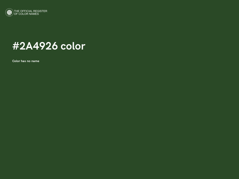 #2A4926 color image