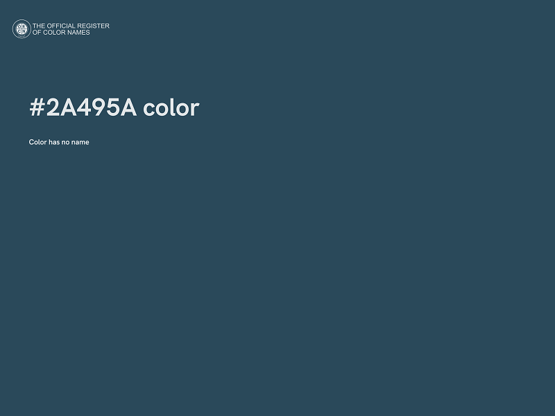 #2A495A color image