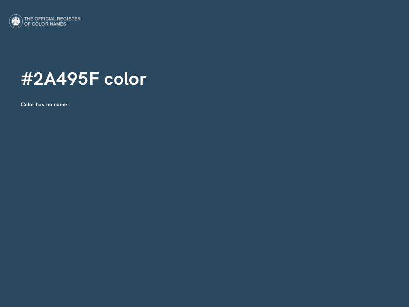 #2A495F color image