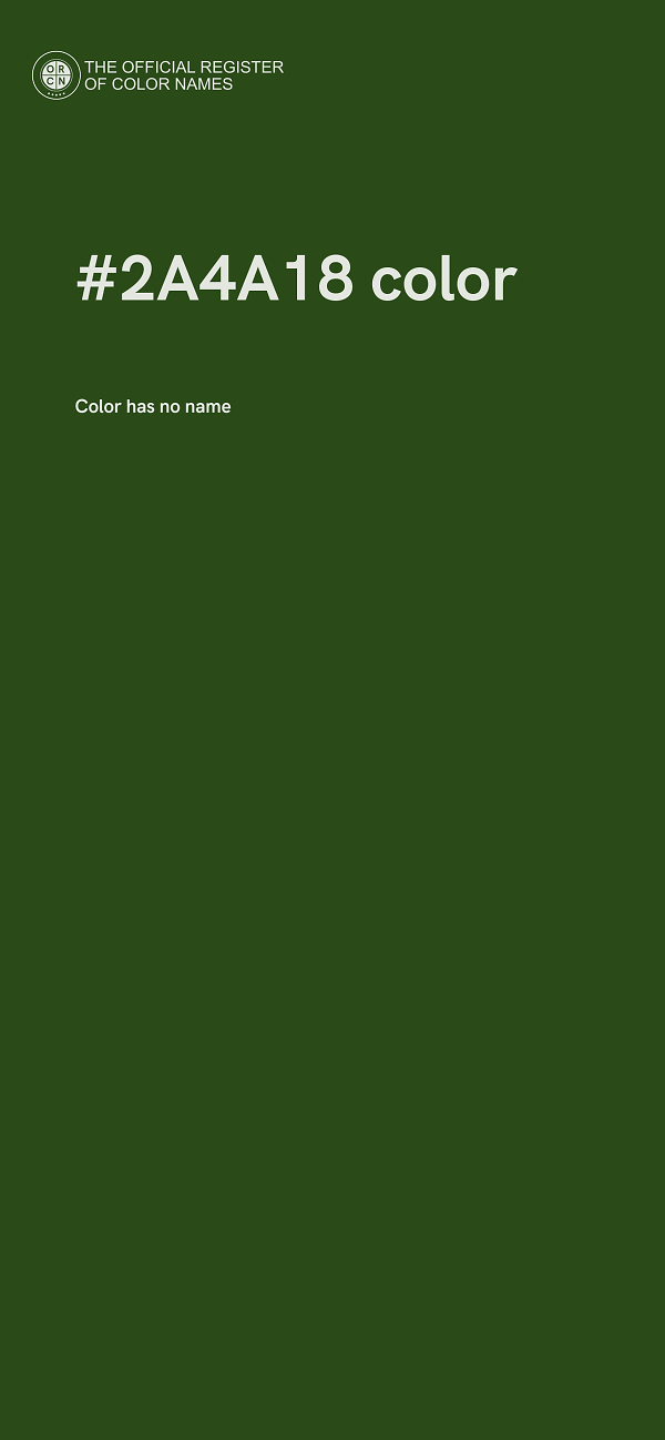 #2A4A18 color image