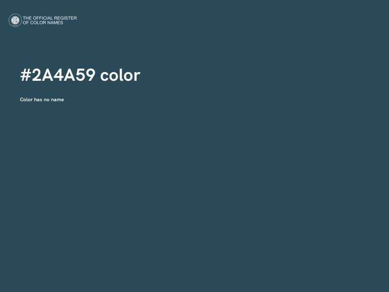 #2A4A59 color image