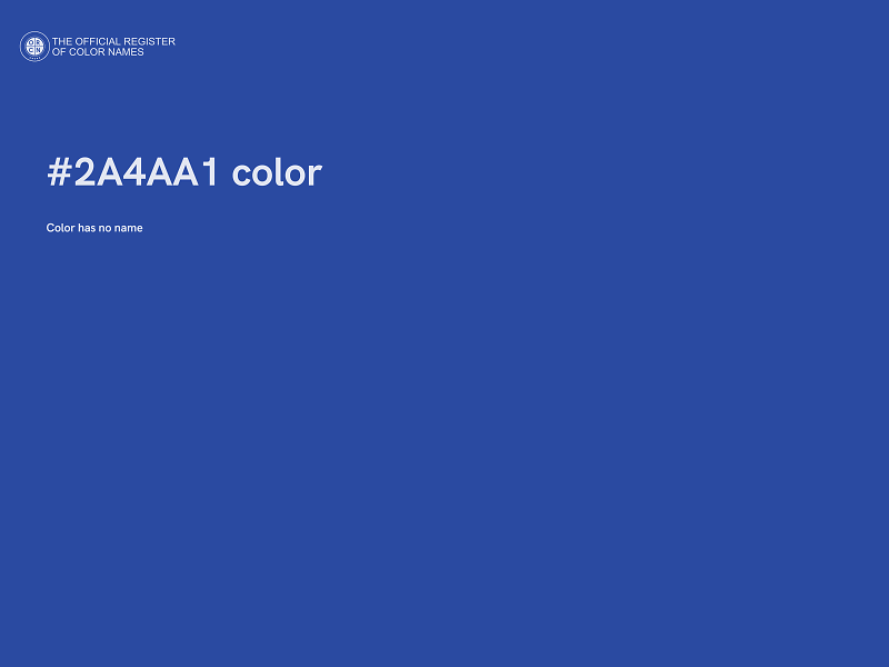 #2A4AA1 color image