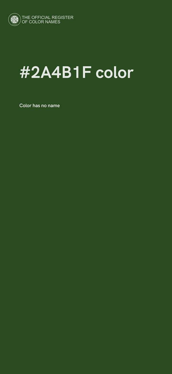 #2A4B1F color image