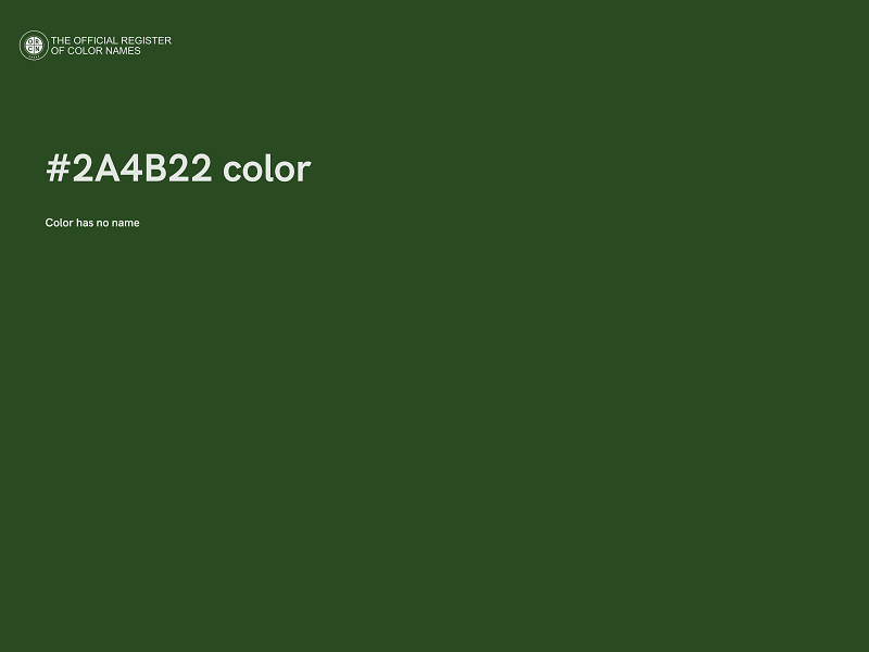 #2A4B22 color image