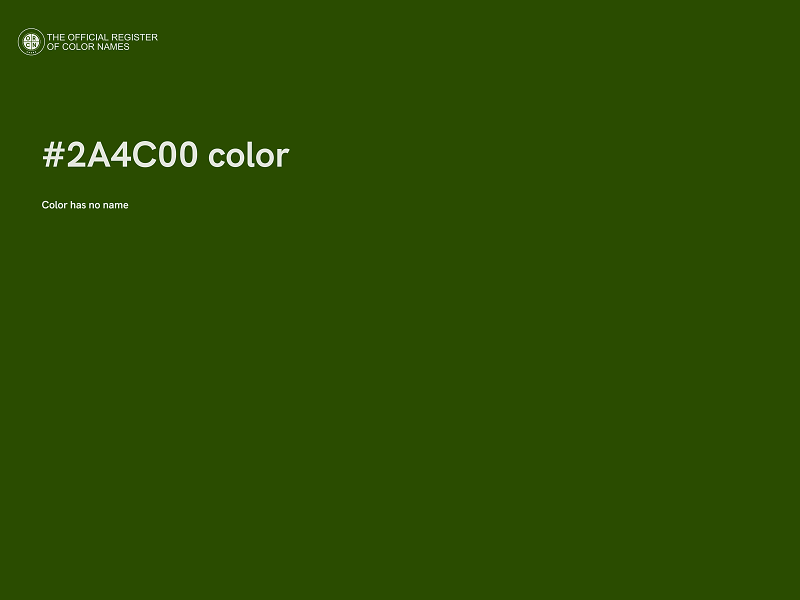 #2A4C00 color image