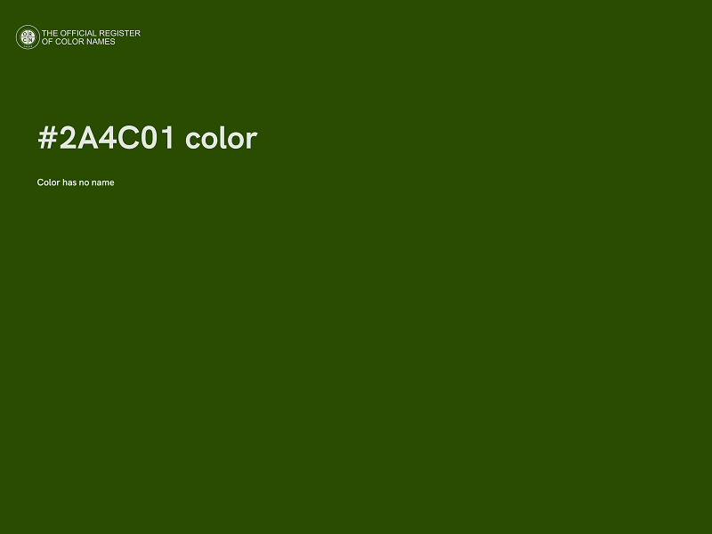 #2A4C01 color image