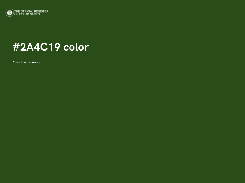 #2A4C19 color image